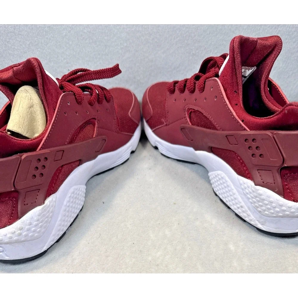 Nike Mens Size 11 Air Huarache Run Team Red Burgundy Athletic Shoes 318429-606